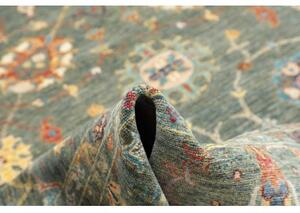 Tappeto Zigler Fine Floreale Verde Petrolio Avorio 276x369 Cm