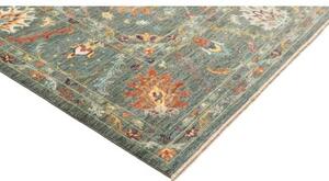 Tappeto Zigler Fine Floreale Verde Petrolio Avorio 276x369 Cm