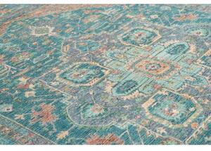 Tappeto Zigler Fine Stilizzato Verde Petrolio Beige 241x321 Cm