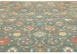 Tappeto Zigler Fine Floreale Verde Petrolio Avorio 276x369 Cm