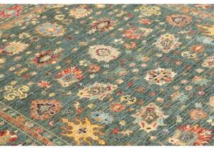 Tappeto Zigler Fine Floreale Verde Petrolio Beige 165x233 Cm
