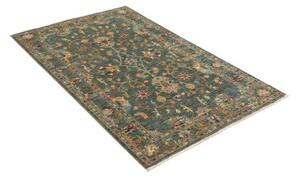 Tappeto Zigler Fine Floreale Verde Petrolio Blu 97x154 Cm