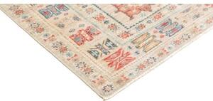 Tappeto Kazak Fine Stilizzato Beige Rosso Mattone 171x245 Cm