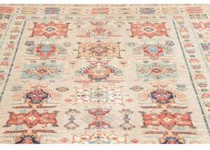 Tappeto Kazak Fine Stilizzato Beige Rosso Mattone 171x245 Cm