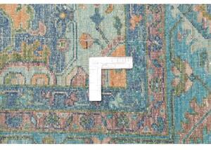 Tappeto Zigler Fine Stilizzato Verde Petrolio Beige 241x321 Cm