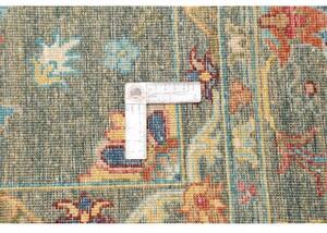Tappeto Zigler Fine Floreale Verde Petrolio Avorio 276x369 Cm
