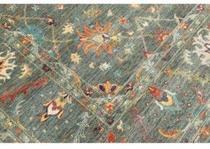 Tappeto Zigler Fine Floreale Verde Petrolio Avorio 276x369 Cm