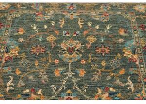 Tappeto Zigler Fine Floreale Verde Petrolio Blu 97x154 Cm