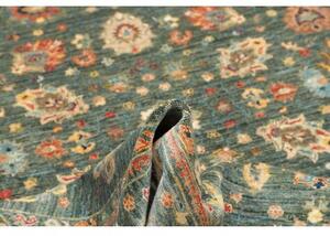 Tappeto Zigler Fine Floreale Verde Petrolio Beige 165x233 Cm