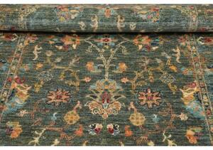 Tappeto Zigler Fine Floreale Verde Petrolio Blu 97x154 Cm