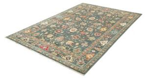 Tappeto Zigler Fine Floreale Verde Petrolio Beige 165x233 Cm