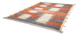 Tappeto Berbero Geometrico Ruggine Blu 255x313 Cm