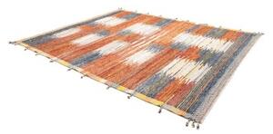 Tappeto Berbero Geometrico Ruggine Blu 255x313 Cm