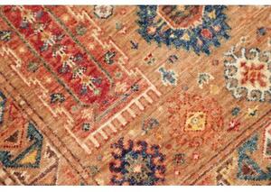 Tappeto Floralia Geometrico Marrone Ruggine Blu 78x129 Cm