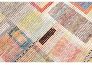 Tappeto Berbero Geometrico Beige Multicolore 280x362 Cm