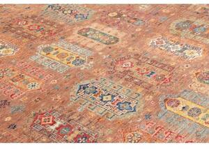Tappeto Floralia Geometrico Ruggine Blu 238x290 Cm