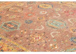 Tappeto Floralia Stilizzato Ruggine Blu 272x379 Cm