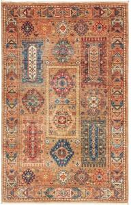 Tappeto Floralia Geometrico Marrone Ruggine Blu 78x129 Cm