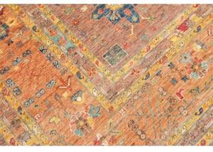 Tappeto Floralia Stilizzato Ruggine Blu 272x379 Cm