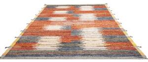 Tappeto Berbero Geometrico Ruggine Blu 255x313 Cm