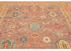 Tappeto Floralia Stilizzato Ruggine Blu 272x379 Cm