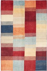Tappeto Mosaic Patchwork Rosso Beige 116x175 Cm