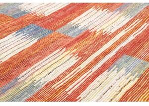 Tappeto Berbero Geometrico Rosso Mattone Blu 252x312 Cm