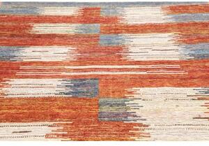 Tappeto Berbero Geometrico Rosso Mattone Blu 256x303 Cm