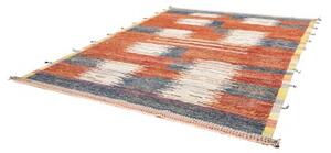 Tappeto Berbero Geometrico Ruggine Blu 253x316 Cm