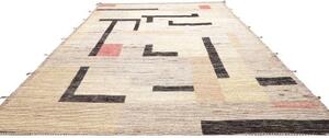 Tappeto Berbero Geometrico Avorio Antracite 308x415 Cm