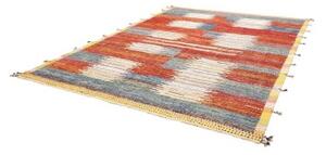 Tappeto Berbero Geometrico Rosso Mattone Blu 252x312 Cm