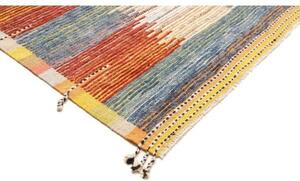 Tappeto Berbero Geometrico Rosso Mattone Blu 252x312 Cm