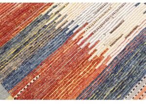 Tappeto Berbero Geometrico Ruggine Blu 253x316 Cm