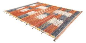 Tappeto Berbero Geometrico Ruggine Blu 253x316 Cm