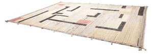 Tappeto Berbero Geometrico Avorio Antracite 308x415 Cm