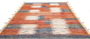 Tappeto Berbero Geometrico Ruggine Blu 253x316 Cm