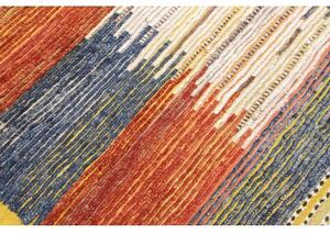 Tappeto Berbero Geometrico Rosso Mattone Blu 256x303 Cm