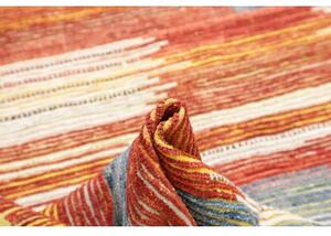 Tappeto Berbero Geometrico Rosso Mattone Blu 252x312 Cm