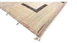 Tappeto Berbero Geometrico Avorio Antracite 308x415 Cm