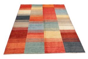 Tappeto Mosaic Geometrico Rosso Azzurro 120x181 Cm