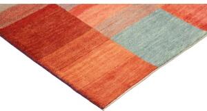 Tappeto Mosaic Geometrico Rosso Azzurro 120x181 Cm