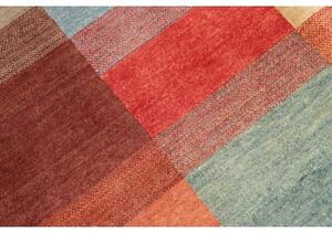 Tappeto Mosaic Patchwork Rosso Azzurro 140x182 Cm