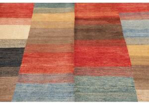 Tappeto Mosaic Patchwork Rosso Mattone Blu Cielo 143x192 Cm