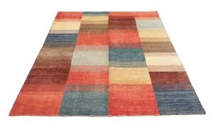 Tappeto Mosaic Patchwork Rosso Corallo Blu 143x193 Cm