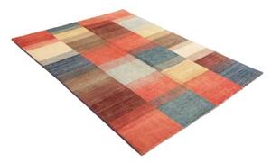 Tappeto Mosaic Patchwork Rosso Corallo Blu 143x193 Cm