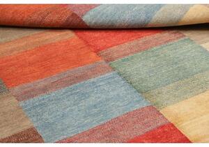 Tappeto Mosaic Patchwork Rosso Azzurro 140x182 Cm