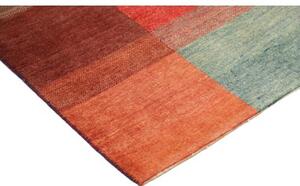 Tappeto Mosaic Patchwork Rosso Azzurro 140x182 Cm
