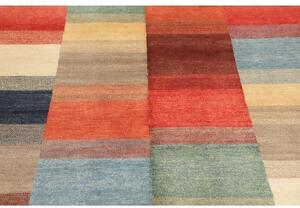 Tappeto Mosaic Patchwork Rosso Azzurro 140x182 Cm
