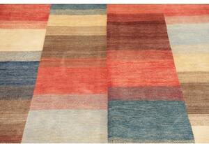 Tappeto Mosaic Patchwork Rosso Corallo Blu 143x193 Cm