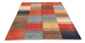 Tappeto Mosaic Patchwork Rosso Mattone Blu Cielo 143x192 Cm